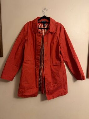 Vintage Women's Lightweight Rust Trench Coat